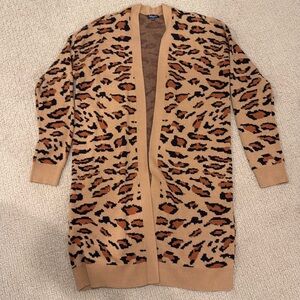Splendid tiger print long sweater.